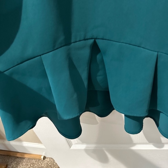 Trina Turk Emerald Green Zosia High Low Halter Dress Sz S - Picture 6 of 7